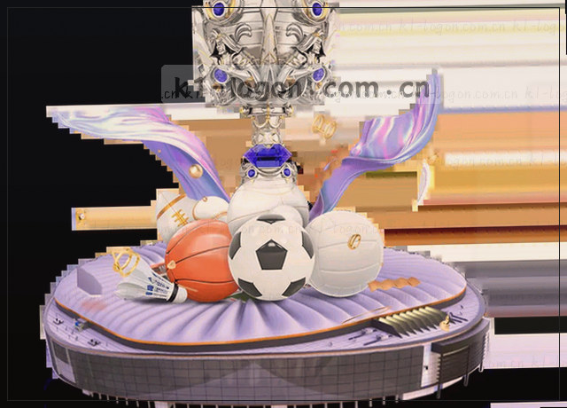 数据中心无人机俯瞰光点流动